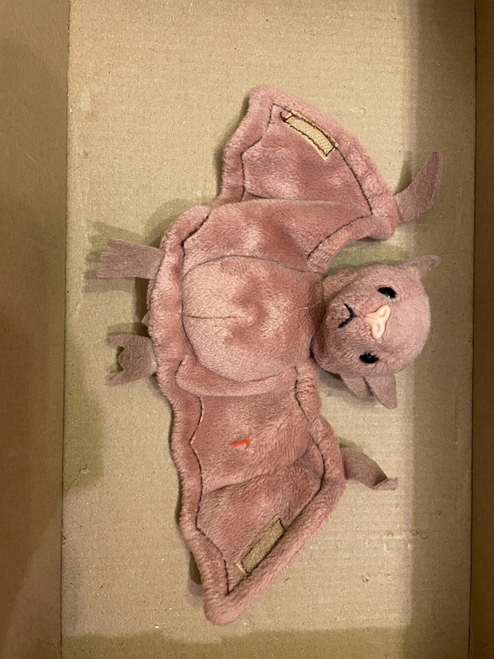 Ty Batty Brown the Bat Plush Toy Beanie Baby-NWT